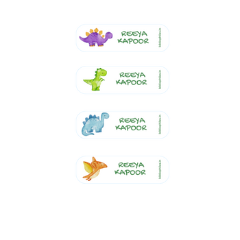 Dinosaur Personalized Clothes Stickers
