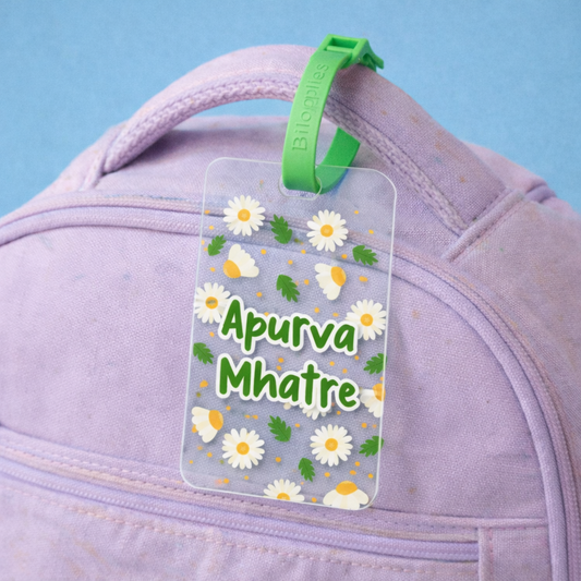 Luggage Tag - Daisy (Transparent Tag)