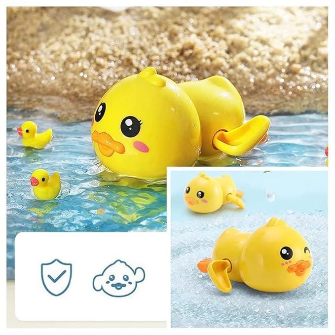 Super Bath Toy Swimming Duck Wind Up Water Floating Duck Toy