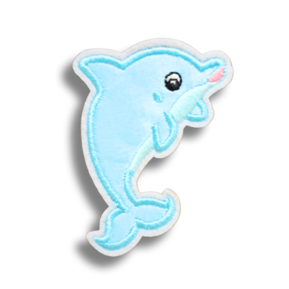 Funky Iron on Patches - Dolphin