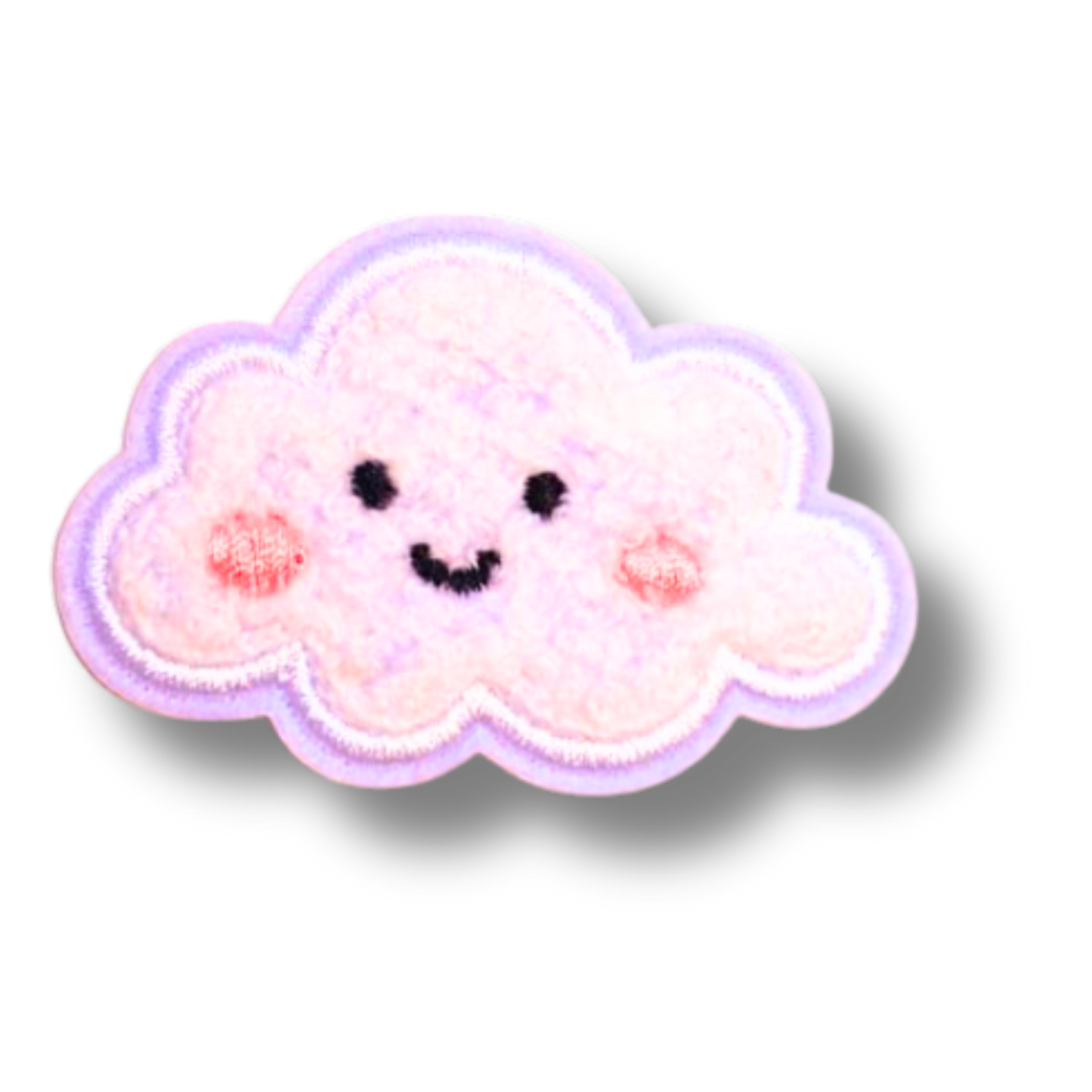 Funky Iron on Patches - Smiley Cloud