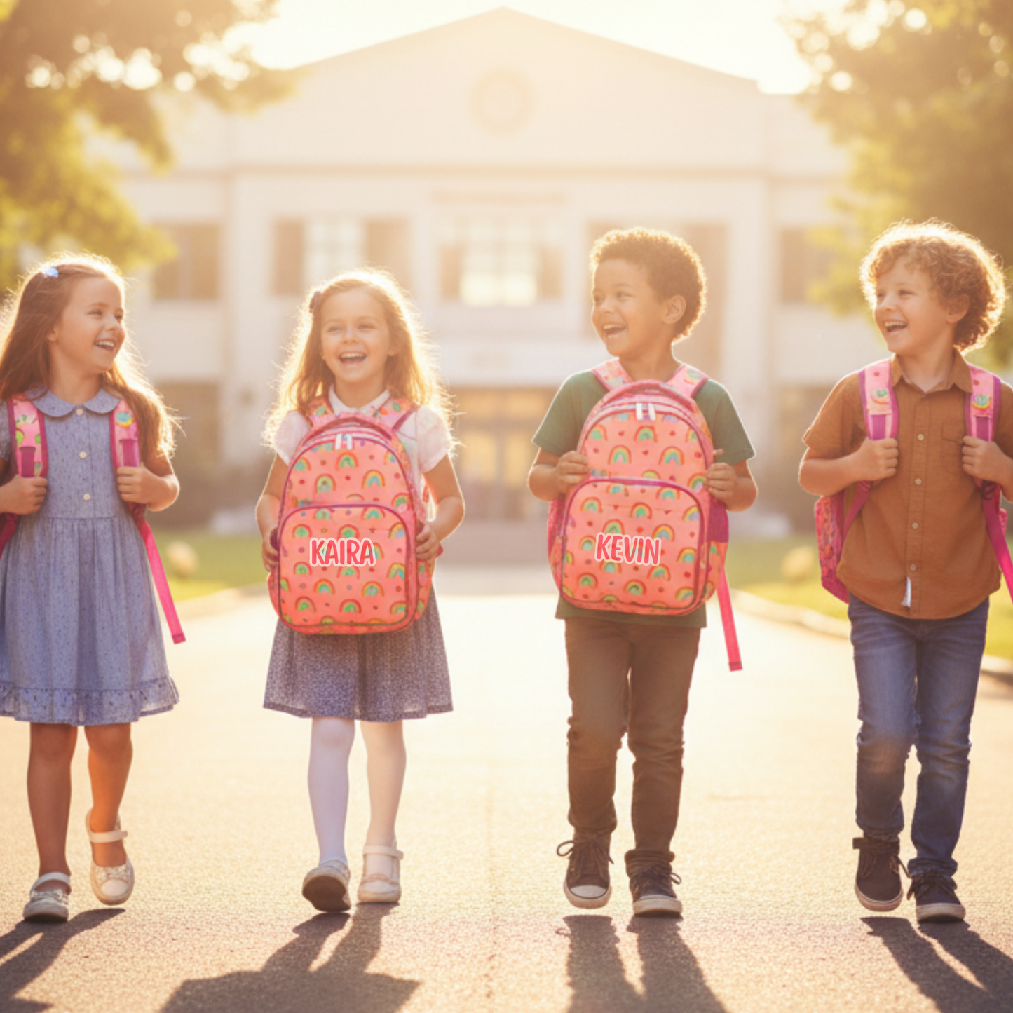 Zootii Smart Kids School Bag - Rainbow