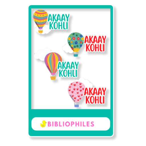 Transparent Labels - Ballons  (Personalised)