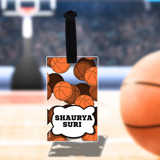 Luggage Tag - Basketball (Transparent Tag)