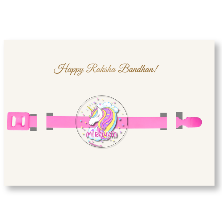 Transparent Rakhi - Big Unicorn