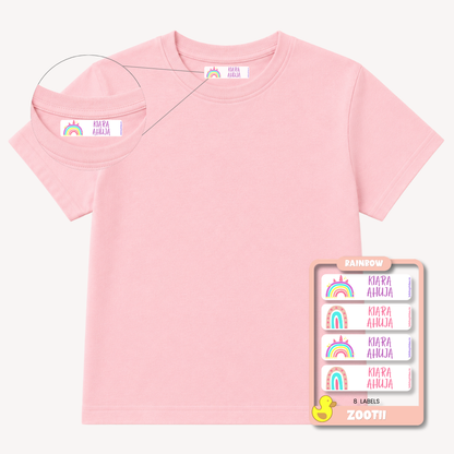 Personalised Clothes Stickers - Rainbow
