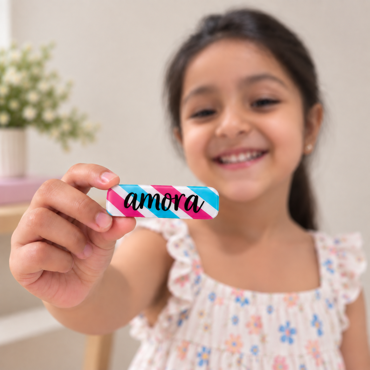 Hair Clips - Candy Stripe (Pack of 4)