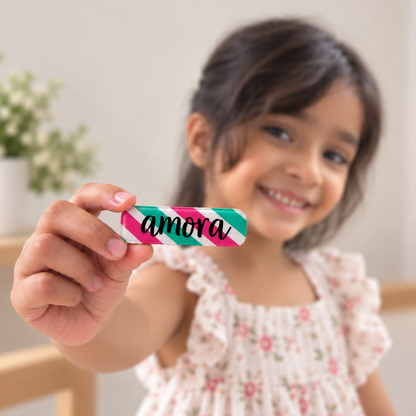 Hair Clips - Candy Stripe (Pack of 4)