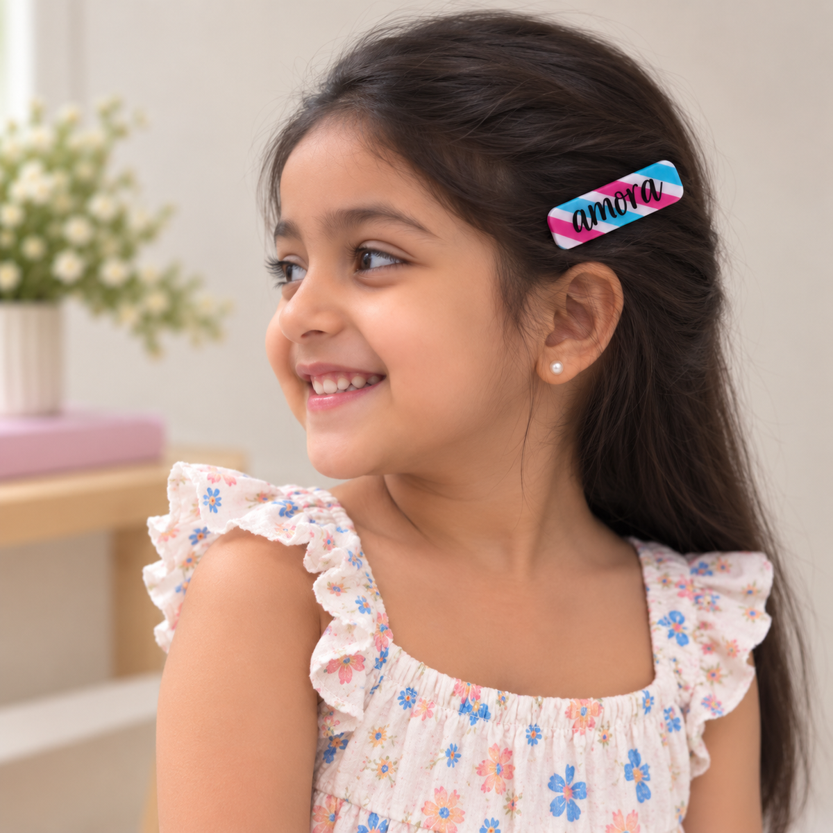 Hair Clips - Candy Stripe (Pack of 4)