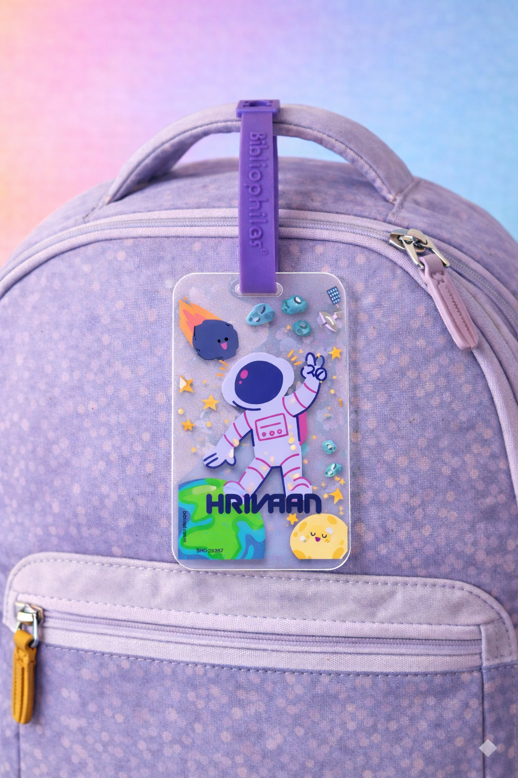 Luggage Tag - Space (Transparent Tag)