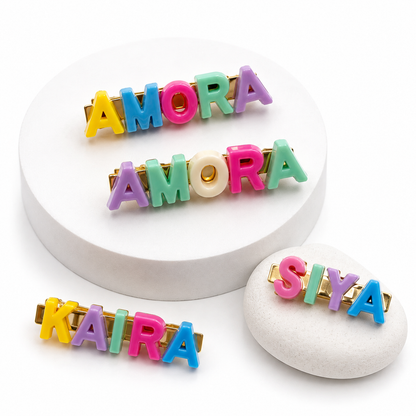 Hair Clips - Alphabets Pastel (Pack of 2)