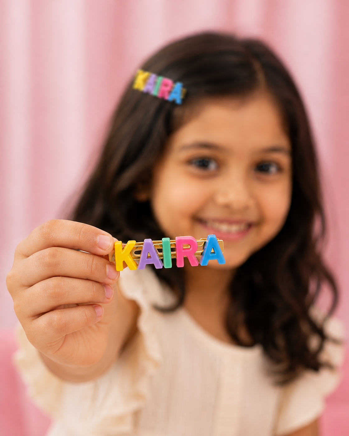 Hair Clips - Alphabets Pastel (Pack of 2)