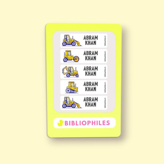 Personalised Clothes Stickers - Construction