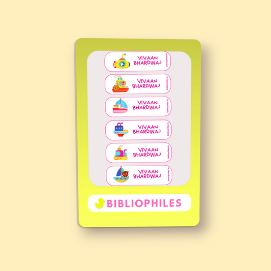 Personalised Clothes Stickers . Sea Adventures