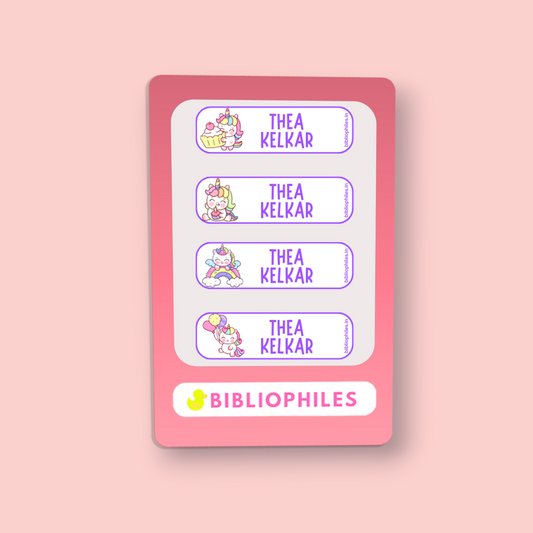 Personalised Clothes Stickers -Unicorn