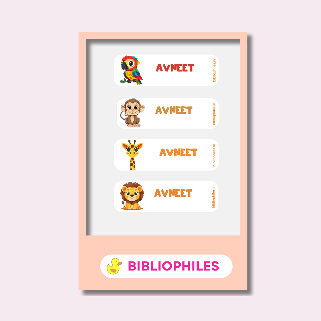 Starting the School Combo - Zootii (Transparent Label Bag Tag Cloth Labels Book Labels) (Copy)