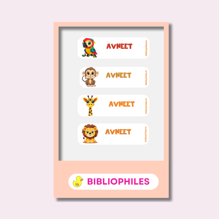 Starting the School Combo - Zootii (Transparent Label Bag Tag Cloth Labels Book Labels)