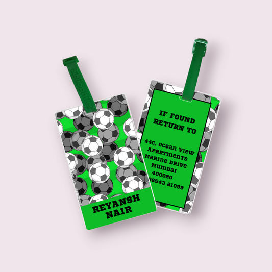 Football Customized Bag Tags