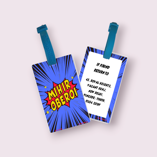 Superheroes Personalized Bag Tag