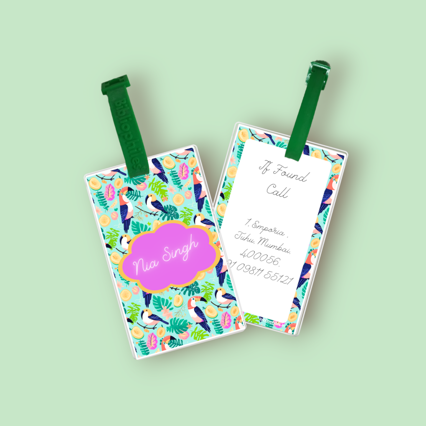 Rainforest Customized Bag Tags