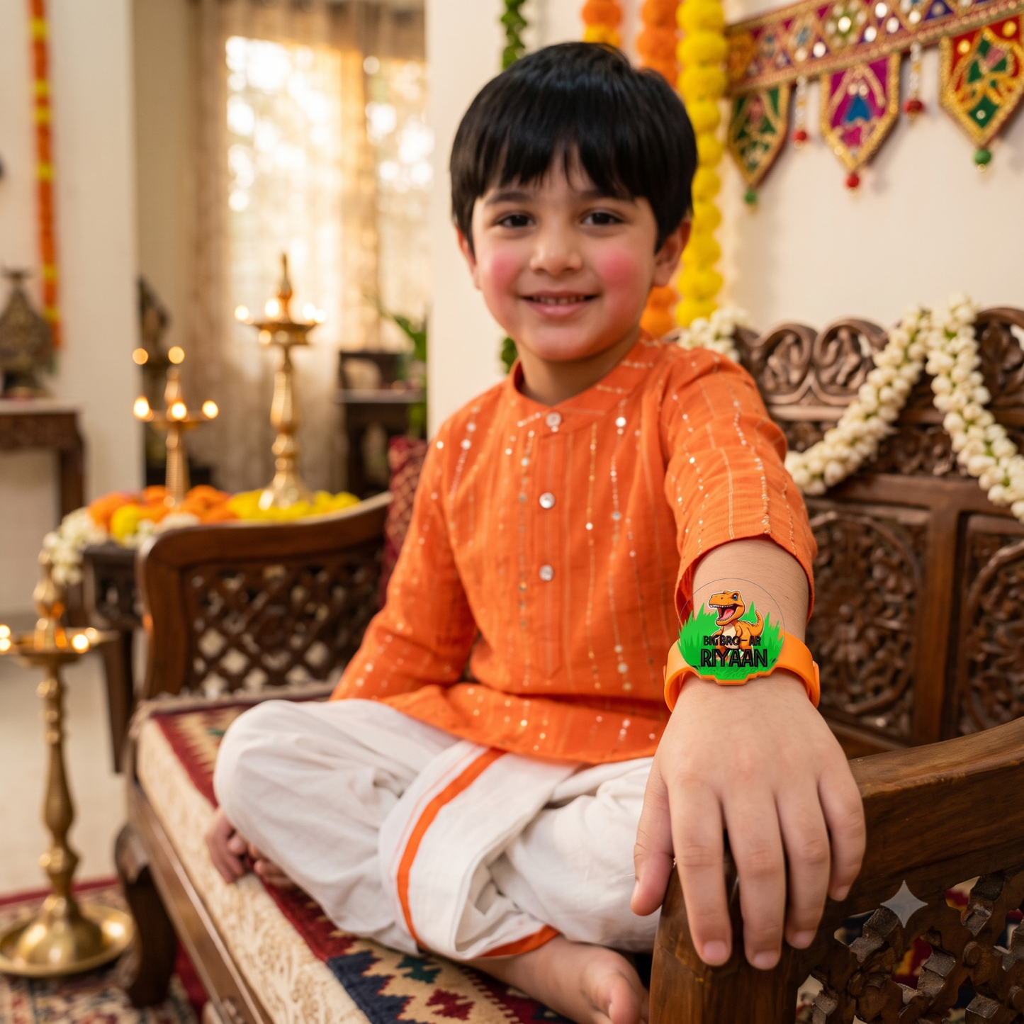 Transparent Rakhi - Dino