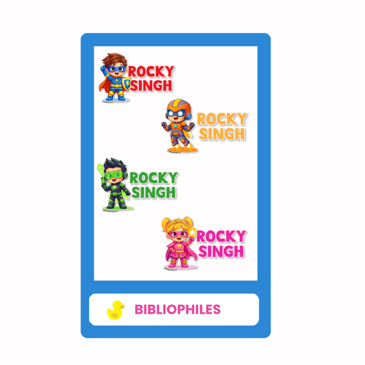 Transparent Labels - Superhero Kids (Personalised)