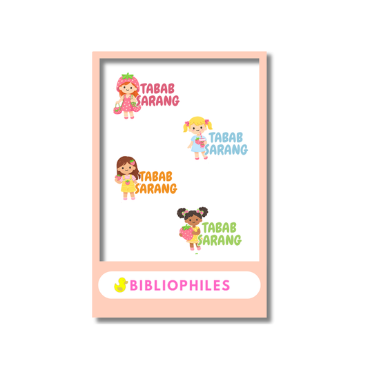 Transparent Labels - Strawberry Girls (Personalised)