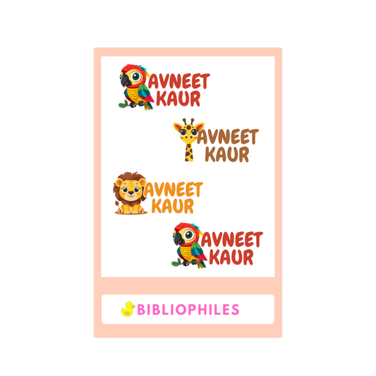 Transparent Labels - Zootii (Personalised)