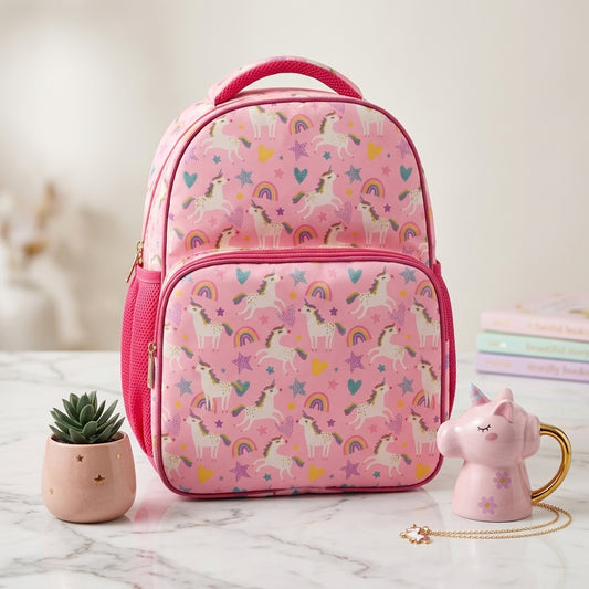 Zootii Personalised Smart Kids School Bag - Unicorn