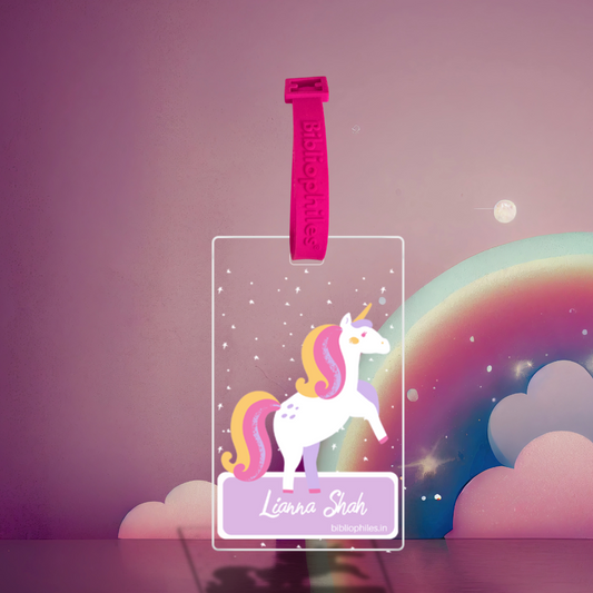 Luggage Tag - Unicorn (Transparent Tag)