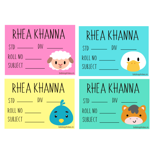 Farm Animals Book Labels | Personalised Premium Labels