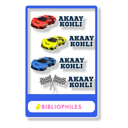 Transparent Labels - Race One (Personalised)