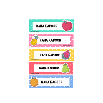 Fruits Waterproof Personalized Stickers