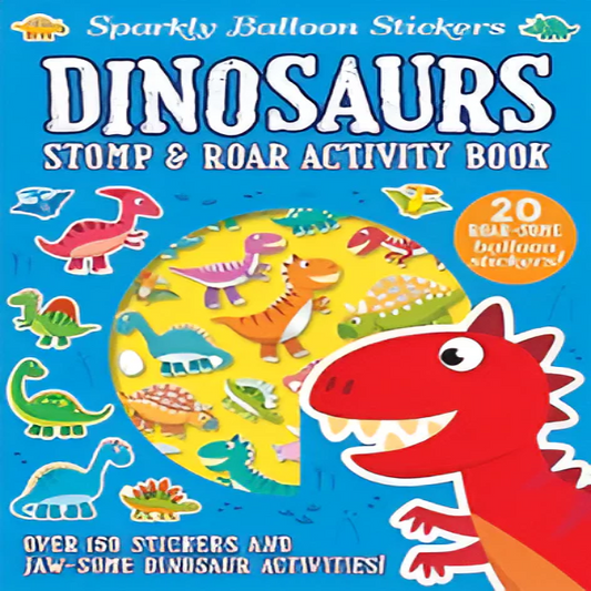 Sparkly Balloon Sticker Activ Dinosaurs