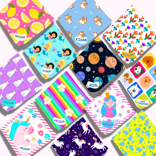 Personalised Muslin Handkerchief Girl Box - Jumbo (Pack of 12)