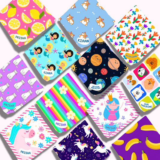 Personalised Muslin Handkerchief Girl Box - Jumbo (Pack of 12)