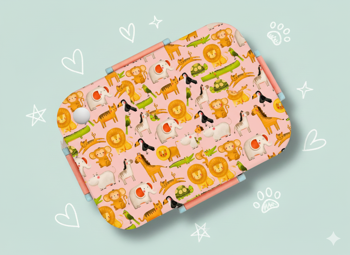 Bento Lunch Box - Jungle (Peach) [Non Personalised]