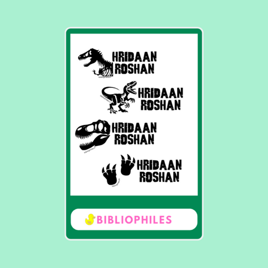Transparent Labels - Jurassic (Personalised)
