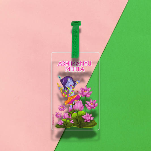 Luggage Tag - Krishna (Transparent Tag)