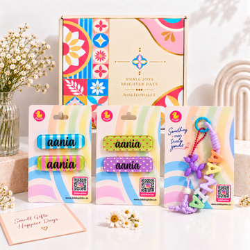 Little Miss Stylish Hamper Box ( 4 Clips, 1 Bag Charm)