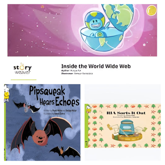 Pack of 3:Inside the world wide web, Pipsqueak hears echoes, Ria sorts it out