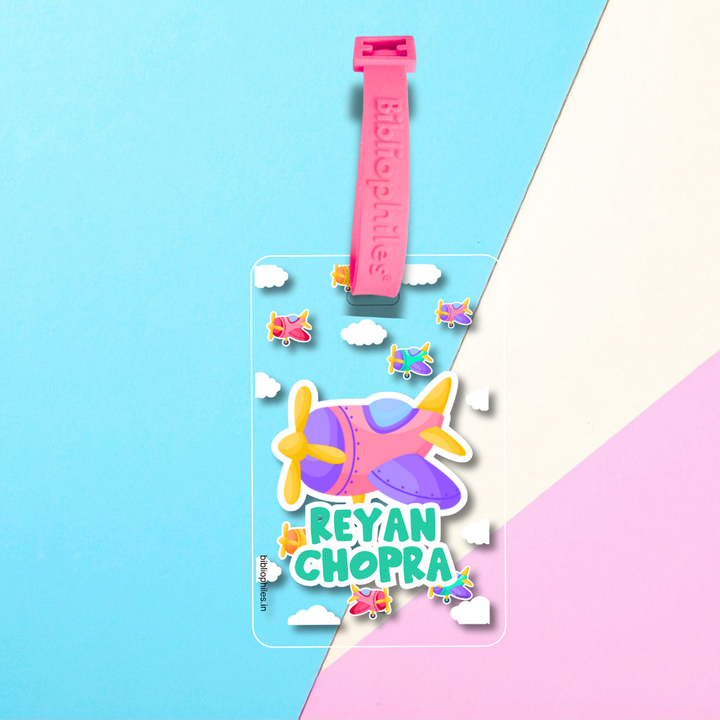 Starting the School Combo - Planes (Transparent Label Bag Tag Cloth Labels Book Labels)
