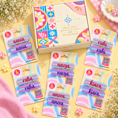 Kanjak Hamper (Candy Stripes Pack of 6 Sets, 6 Different Names)