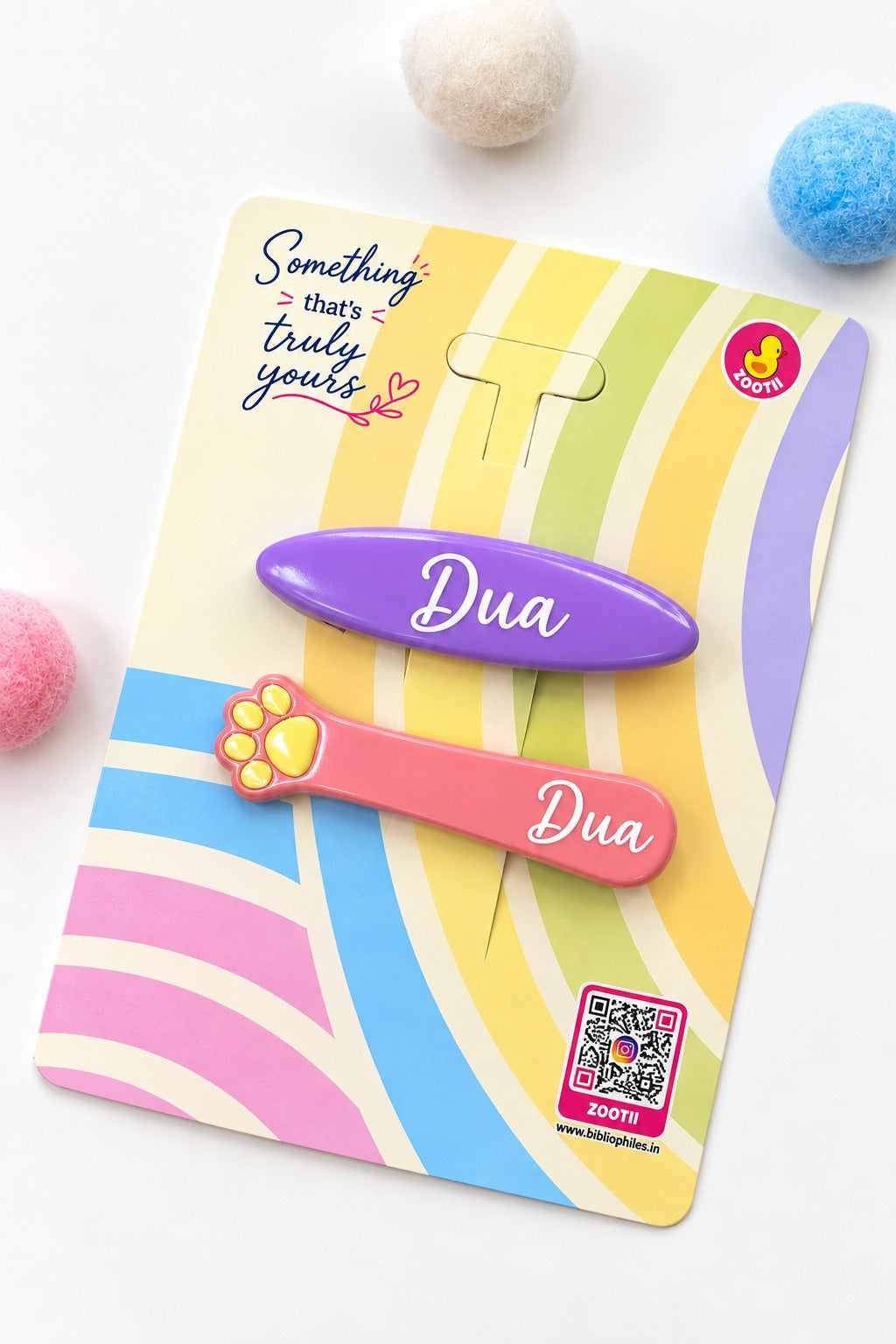 Hair Clips - Paws (Pack of 2)