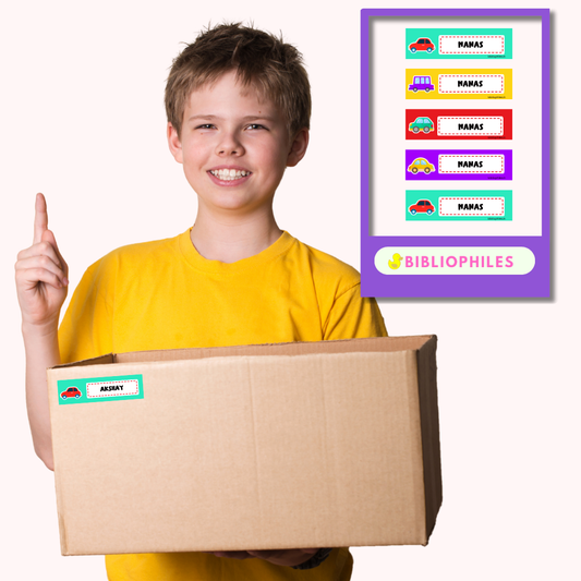 Colourful Cars Customized Waterproof Labels