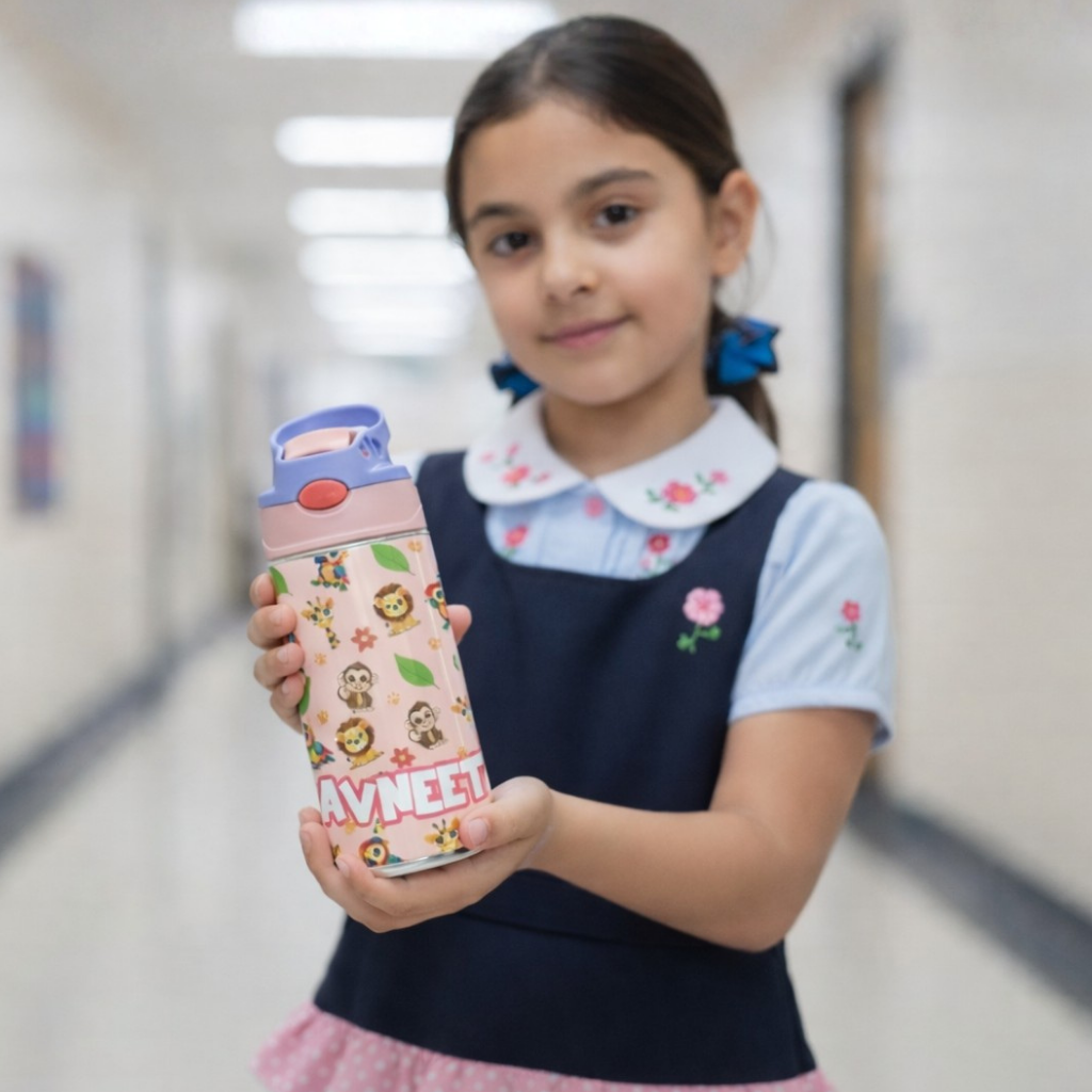 Zootii Personalised Water Bottle (Zootii -Peach)