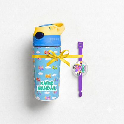 Planes Waterbottle | Rakhi | Greeting Card - Raksha Bandhan Combo