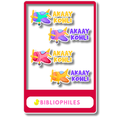 Transparent Labels - Planes  (Personalised)