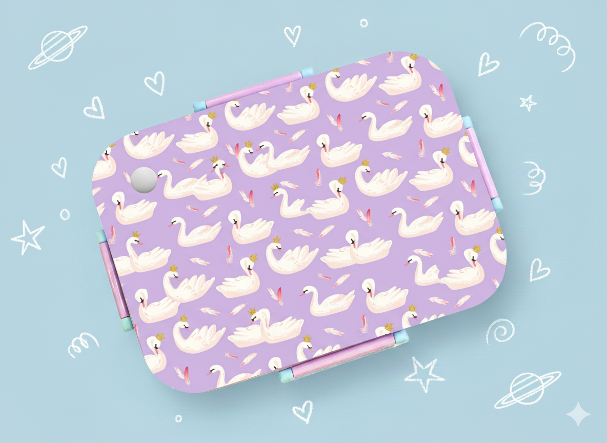 Bento Lunch Box (Swans) [Non Personalised]