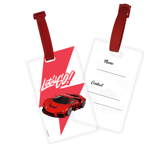 Writable Bag Tags - Racecar